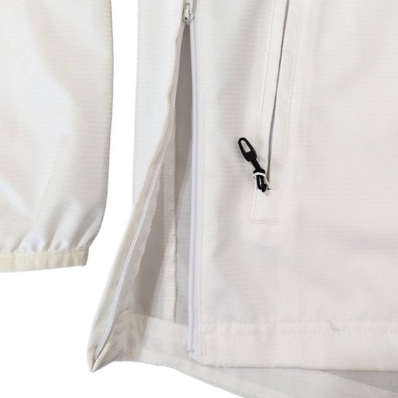 Men's Adidas Climaproof Quarter Zip Pullover White Long Sleeves Windbreaker‎ - Picture 4 of 11